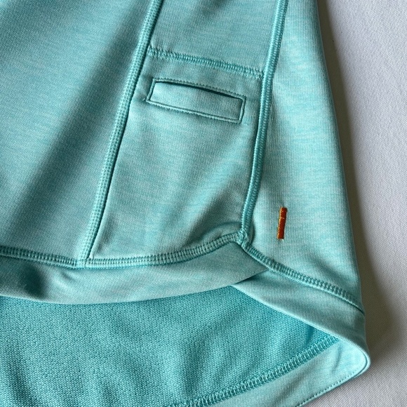 Lucy athletic 1/2 zip pullover with raised collar and long sleeves w/thumb hole - Picture 9 of 11